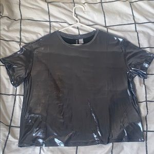 H&M party shimmer shirt